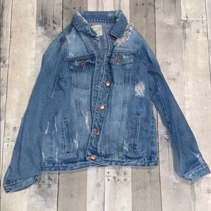 Thread & Supply distressed denim jacket